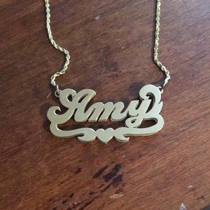 Gold Nameplate - Amy - Double Plated